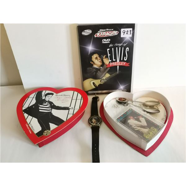 Elvis Karaoke DVD, Elvis Heart Box e/ Spoons & Card