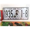 Image 2 : (3) Elvis Tins & Novelty Elvis License Plate