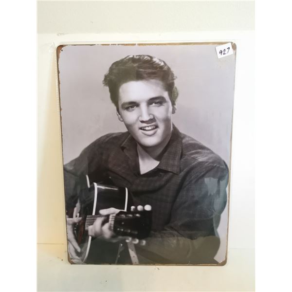 Tin Elvis Sign – 11.75 x 15.75”