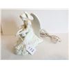 Image 1 : Angel Playing Lute Ceramic Nightlight, 7”