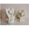 Image 4 : (2) Party Lite Angel Candle Holders, 6.5” & 8”