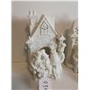 Image 2 : (2) Party Lite Village Carolers Candle Holders, 8”