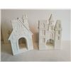 Image 4 : (2) Party Lite Village Carolers Candle Holders, 8”