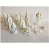 Image 1 : 11-Piece White Bisque Porcelain Nativity Set