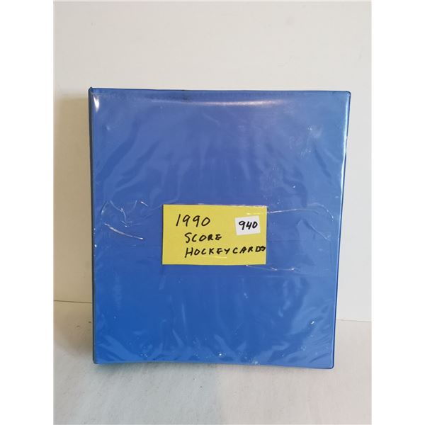 1990 Score NHL Hockey Cards in Binder