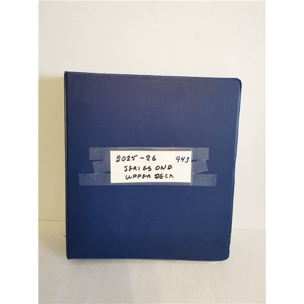 2025-26 Upper Deck Series One NHL Hockey Cards in Binder