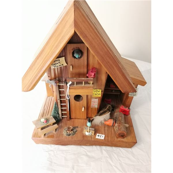 Large Bird House – 15”x11”x16.5” Tall