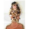 Image 1 : Vintage Porcelain “Native American” Collector Doll – 18” Sitting