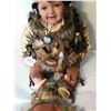 Image 4 : Vintage Porcelain “Native American” Collector Doll – 18” Sitting
