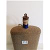 Image 2 : Antique WWII Tin Water Bottle – 5.5”x 2.5”x 9.5”