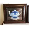 Image 2 : (2) Framed Art Prints (Teapot 15x13” & Teacup 14x12”)