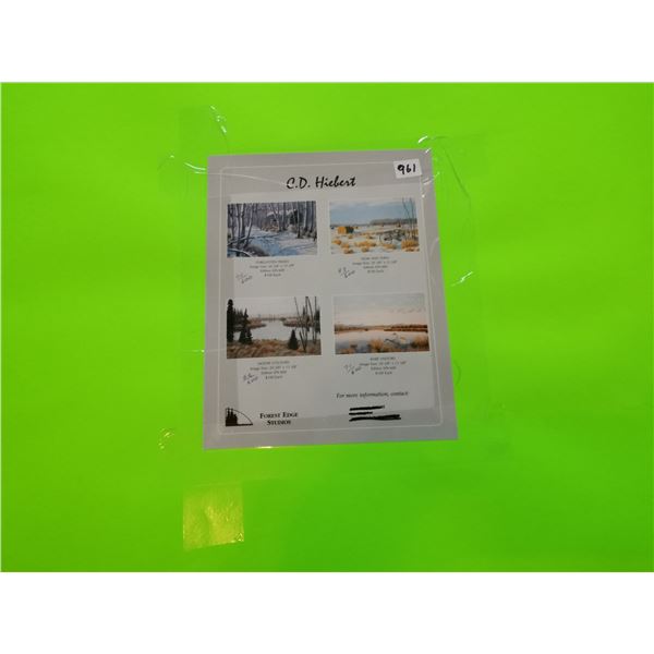 (4) C.D. Hiebert Prints – 24x16”