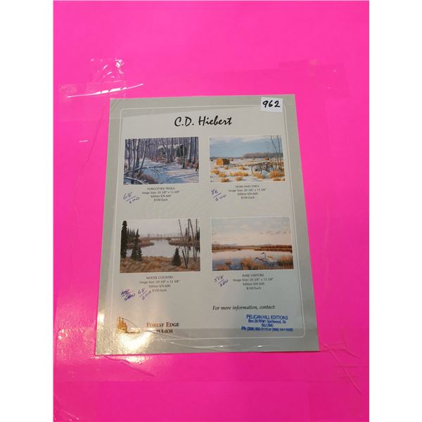 (4) C.D. Hiebert Prints – 24x16”