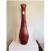 Image 1 : 39” Tall Glass Amber Vase