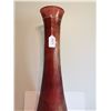 Image 3 : 39” Tall Glass Amber Vase