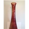 Image 6 : 39” Tall Glass Amber Vase