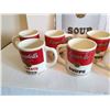 Image 2 : (8) Campbell’s Soup Cups & Campbell’s Soup Sign (8x12”)