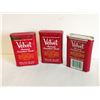 Image 4 : (3) Different Velvet Tobacco Tins