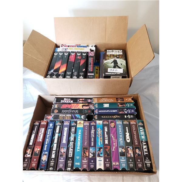 Lot of VHS Movies – James Bond, Star Trek, Shawshank Redemtion, etc.