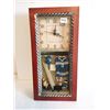 Image 1 : Vintage Hockey Themed Shadow Box Wall Clock, 7.5”x15.5”