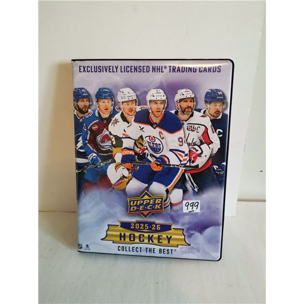 2025-26 Upper Deck Series One NHL Hockey Cards in Binder