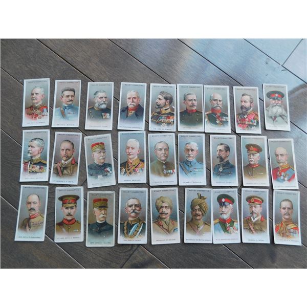 WILL’S CIGARETTE CARDS, ALLIED ARMY LEADERS