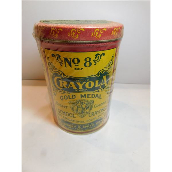 CRAYOLA LIMITED EDITION CRAYONS IN TIN, STILL SEALED