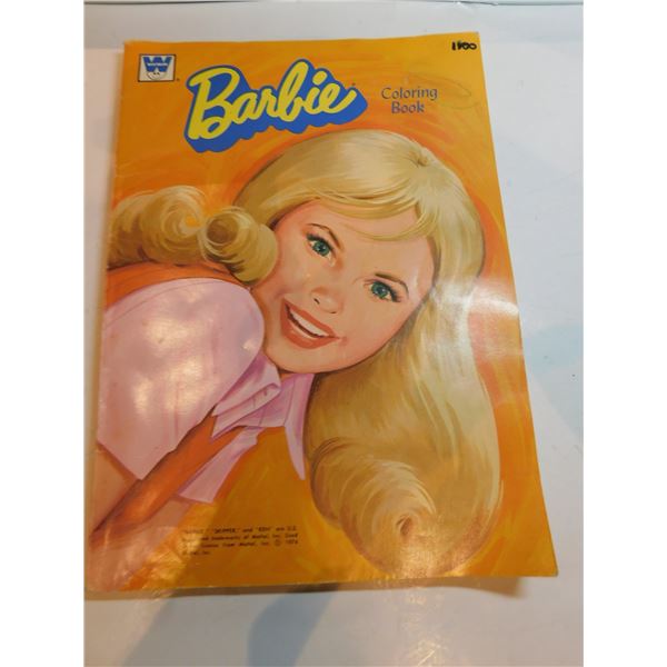 VINTAGE BARBIE COLORING BOOK, MOST UNCOLORED