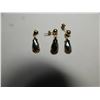 Image 3 : 10KT GOLD, ALASKAN DIAMOND EARINGS AND PENDANT
