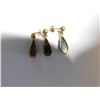 Image 4 : 10KT GOLD, ALASKAN DIAMOND EARINGS AND PENDANT