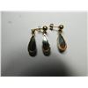 Image 5 : 10KT GOLD, ALASKAN DIAMOND EARINGS AND PENDANT
