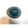 Image 2 : STERLING SILVER, CHRYSCOLLA PENDANT/BROACH 19.27G T-W