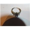 Image 4 : STERLING AND CRYSTAL RING, SIZE 6
