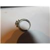 Image 5 : STERLING AND CRYSTAL RING, SIZE 6