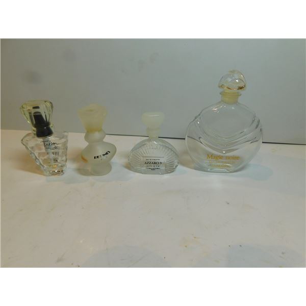 4-VINTAGE SMALL PERFUME BOTTLES
