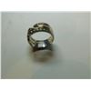 Image 4 : CRYSTAL BANDED STERLING RING, SIZE 8