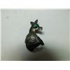 Image 1 : STERLING AND TURQUOISE DONKEY BROACH, SIGNED