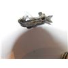 Image 3 : STERLING AND TURQUOISE DONKEY BROACH, SIGNED