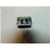 Image 1 : TURQUOISE AND STERLING VINTAGE PILL BOX, TL10 SIGNED 17G