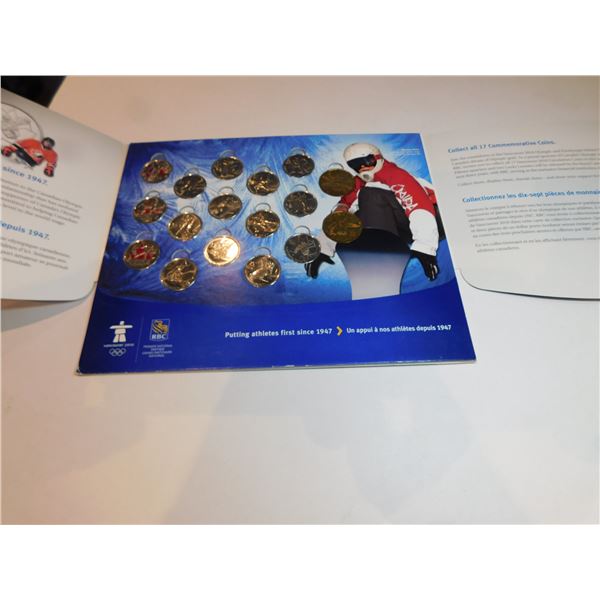 2010 RBC COIN HOLDER AND COINS, OLYMPICS