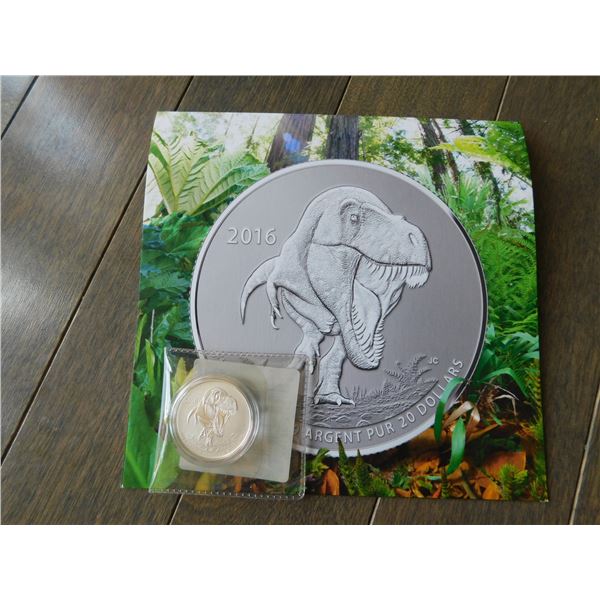 2016 $20 FOR $20 SILVER, TYRANOSAURUS REX