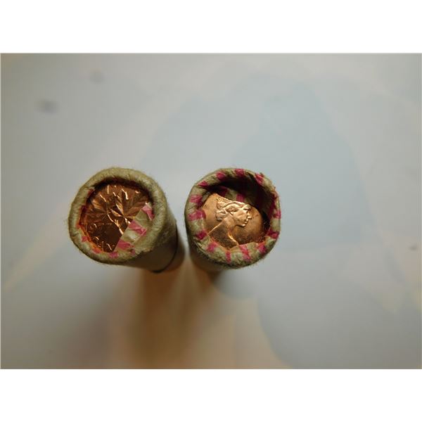 2-UNCIRCULATED ROLLS 1977 PENNIES