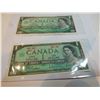Image 2 : 2-1967 ONE DOLLAR BILLS SERIAL AND DATE NUMBERS