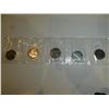 Image 1 : STRIP OF FIVE UNCIRCULATED 1968 SMALL ISLAND NICKEL DOLLARS