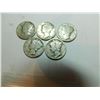 Image 2 : 5-USA MERCURY HEAD DIMES, SILVER
