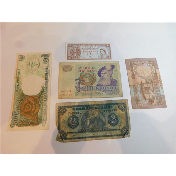 5-FOREIGN BANK NOTES