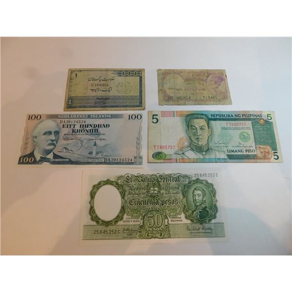 5-FOREIGN BANK NOTES