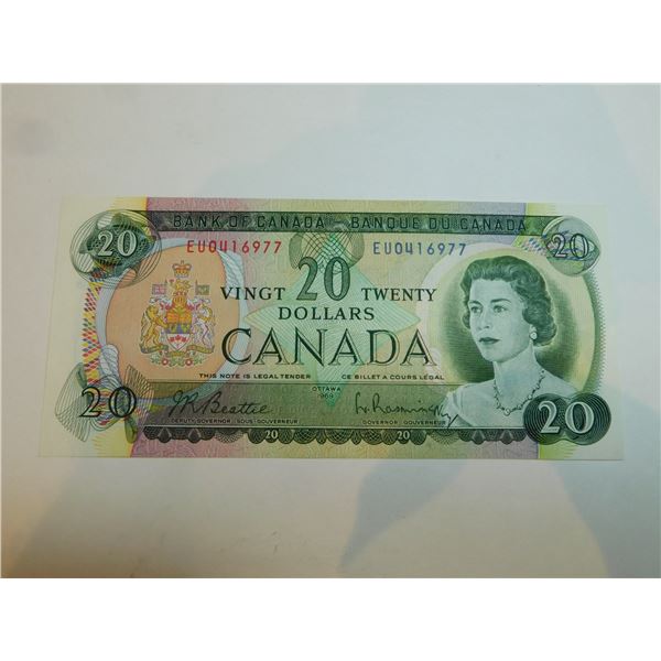 1969 SERIES $20 DOLLAR BILL