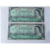 Image 1 : 2-CENTENNIAL DOLLAR BILLS CONSECUTIVE SERIAL NUMBERS