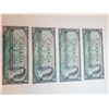 Image 1 : 4-CONSEUTIVE 1954 SERIES ONE DOLLAR BILLS, UNC